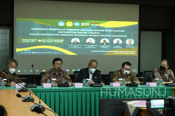 LPPM UNJ Selenggarakan Workshop Kemitraan Industri dalam Mendukung Gerakan Nasional Bangga Buatan Indonesia